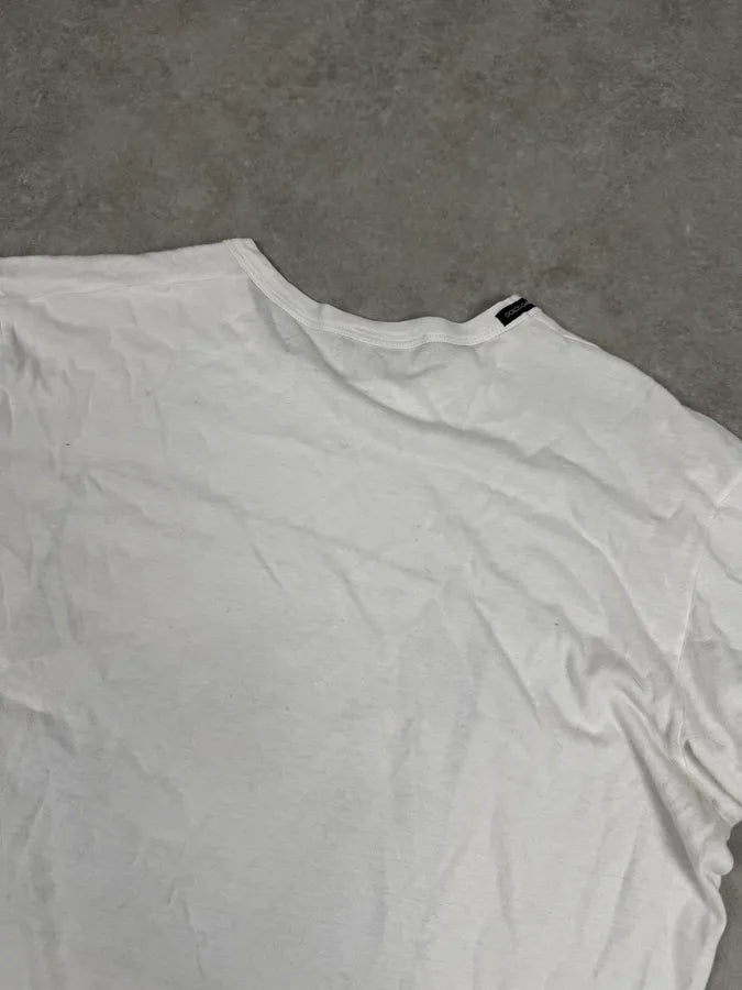 2000s Dolce & Gabbana White Martini T-Shirt kUlaNXw 5