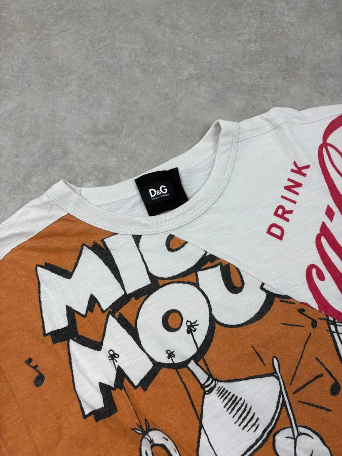 FW2011 Dolce & Gabbana White Mickey Mouse & Coca-Cola T-Shirt QbldsJu 5