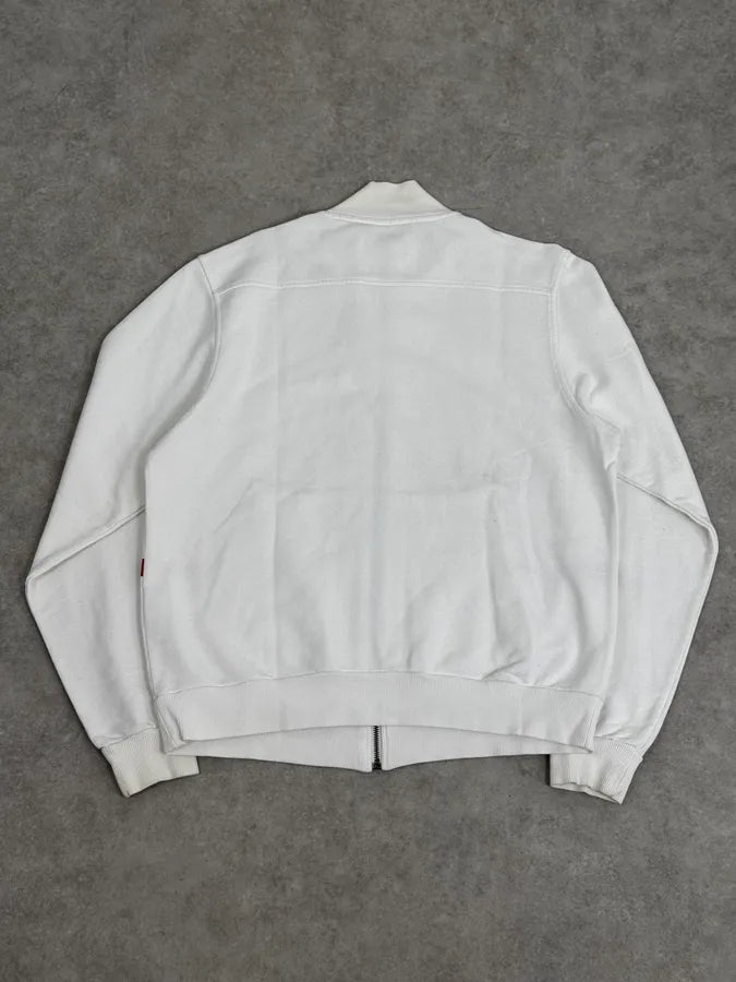 2000s Dolce & Gabbana White Mohamed Ali Zip-up Sweater XFWTUeW 3