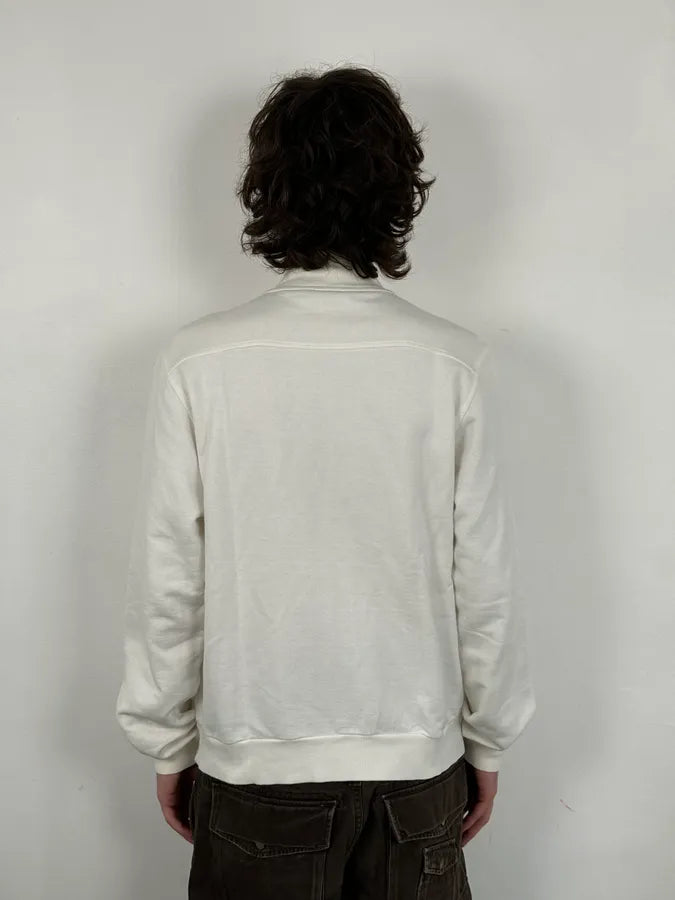 2000s Dolce & Gabbana White Mohamed Ali Zip-up Sweater XFWTUeW 2