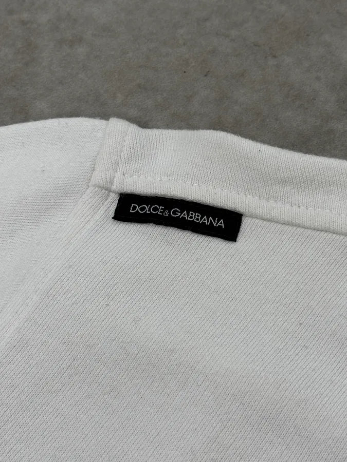 2000s Dolce & Gabbana White Mohamed Ali Zip-up Sweater XFWTUeW 8