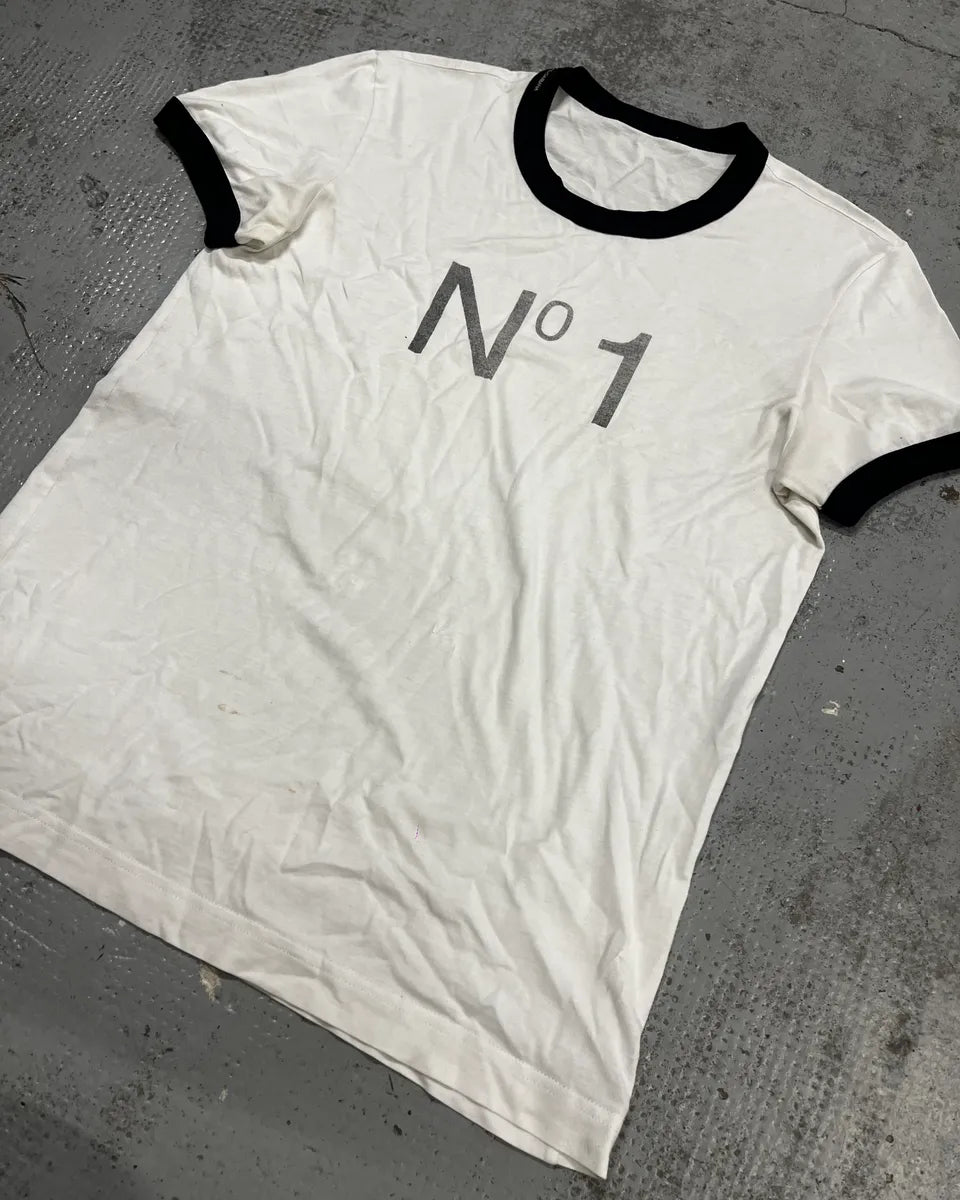 2000s Dolce & Gabbana White N1 Print T-Shirt SJvaQnK 3