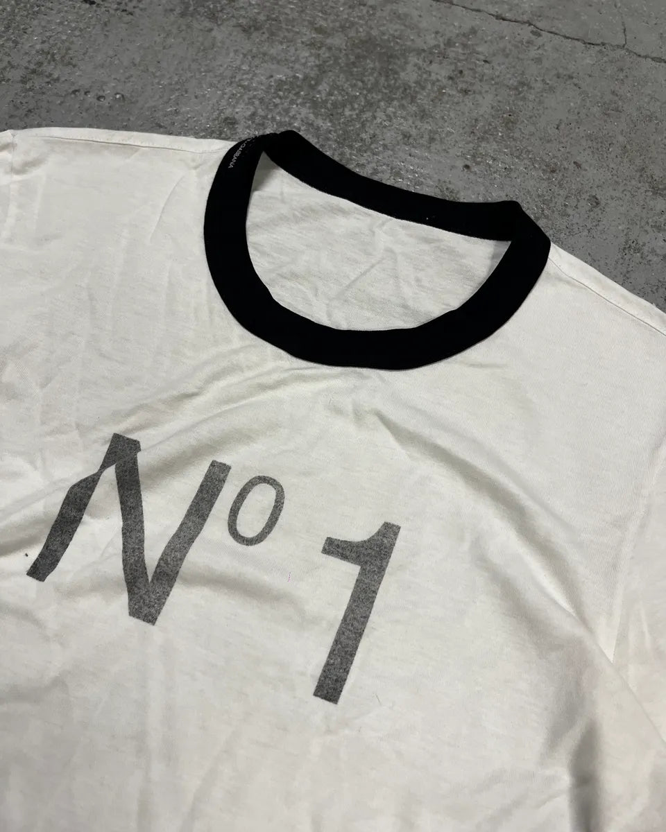 2000s Dolce & Gabbana White N1 Print T-Shirt SJvaQnK 4