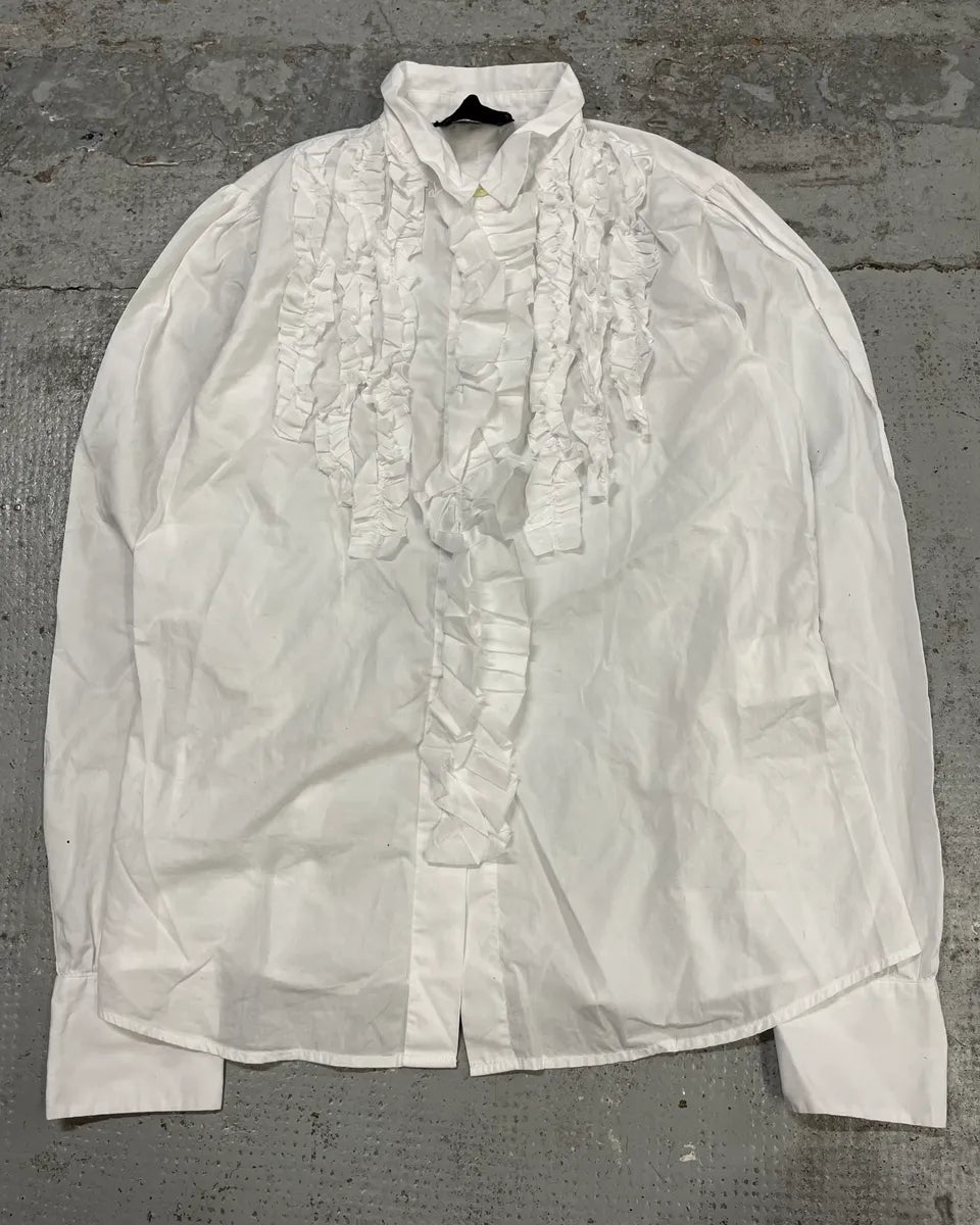 2000s Dolce & Gabbana White Royal Baroque Shirt  mnxtfCm 3