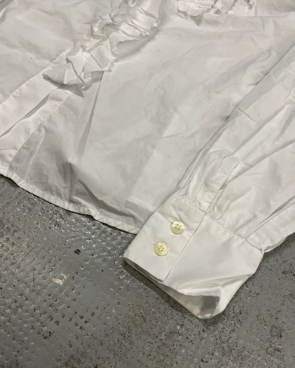 2000s Dolce & Gabbana White Royal Baroque Shirt  mnxtfCm 5