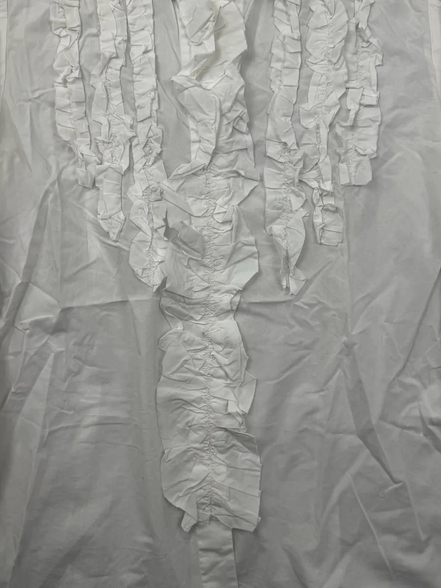 2000s Dolce & Gabbana White Ruffle Shirt CpyxMaW 7