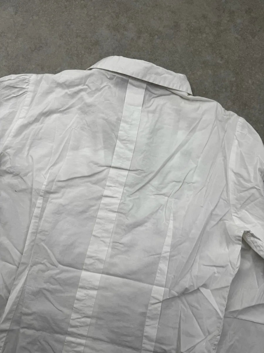 2000s Dolce & Gabbana White Ruffle Shirt CpyxMaW 5