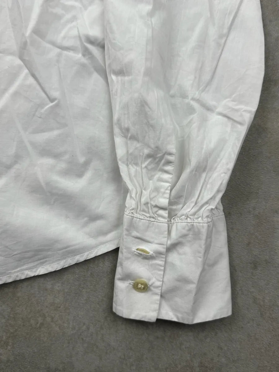 2000s Dolce & Gabbana White Ruffle Shirt CpyxMaW 8