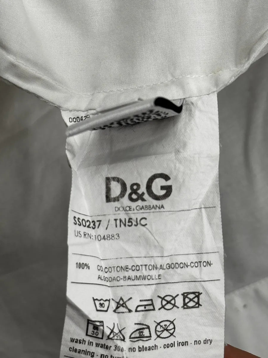 2000s Dolce & Gabbana White Ruffle Shirt CpyxMaW 11