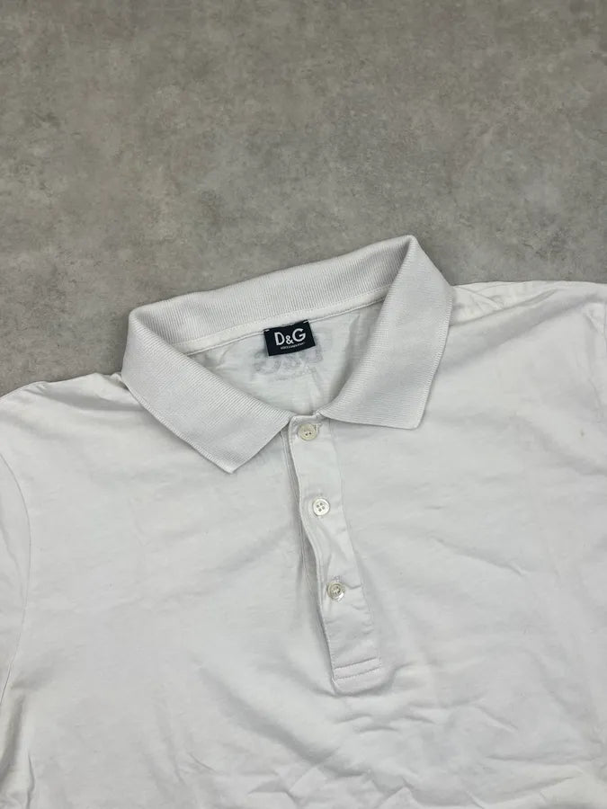 2000s Dolce & Gabbana White Simple Oui Polo LvnShgR 3