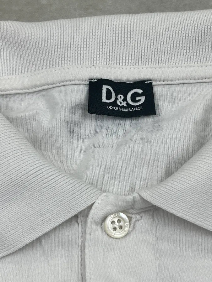 2000s Dolce & Gabbana White Simple Oui Polo LvnShgR 8