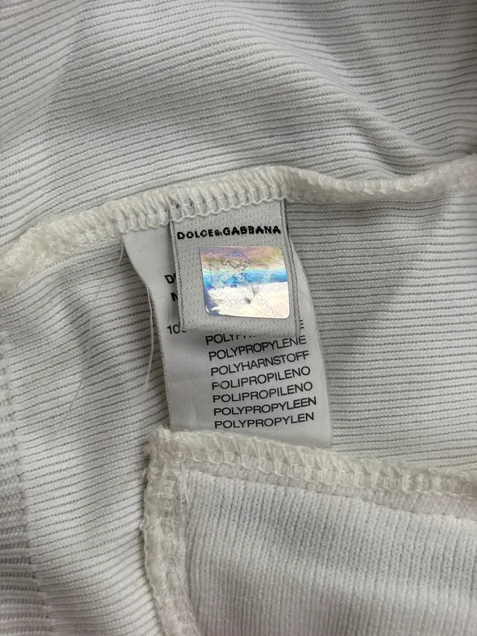 2000s Dolce & Gabbana White & Blue Striped Zip-up Sweater xxIyZwg 10