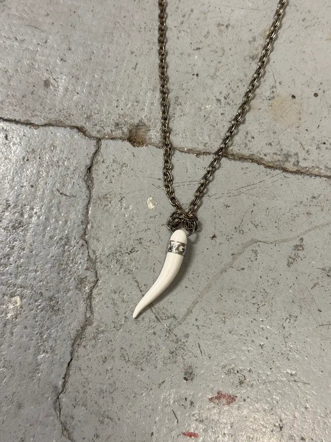 2000s Dolce & Gabbana White Tooth Necklace hiefRUt 4