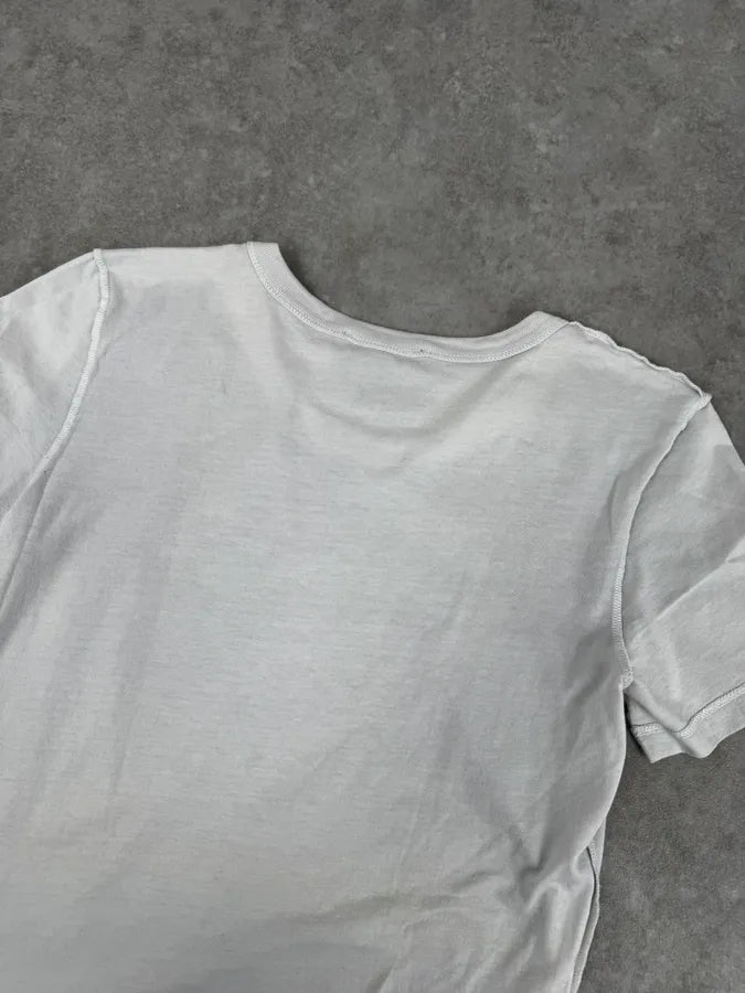 2000s Dolce & Gabbana White Trompe L’Oeil Navy T-Shirt mJpmgVi 6