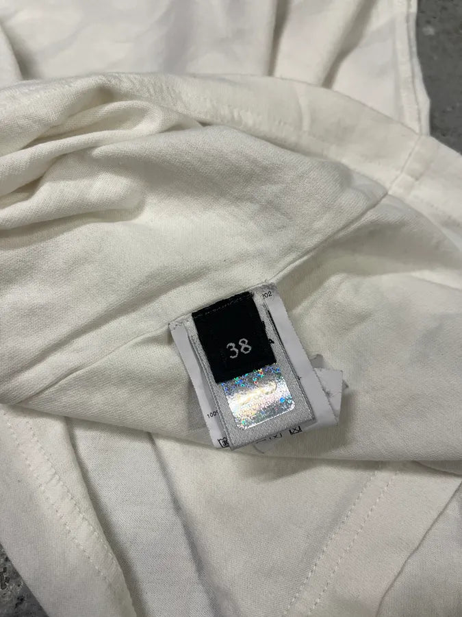 2000s Dolce & Gabbana White Trompe L’oeil Necklace Tank Top (S/M) yoAUXcc 6