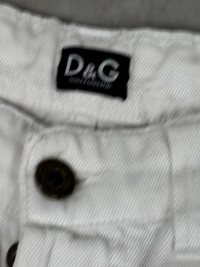 SS2006 Dolce & Gabbana White Tagged Sport Cargo Shorts bJrKGeT 12