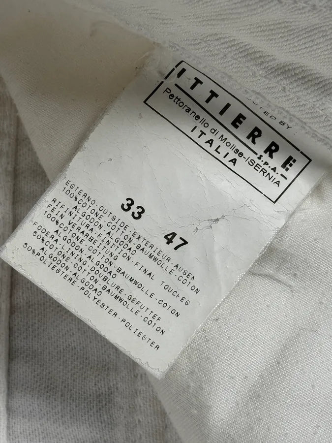 SS2006 Dolce & Gabbana White Tagged Sport Cargo Shorts bJrKGeT 13