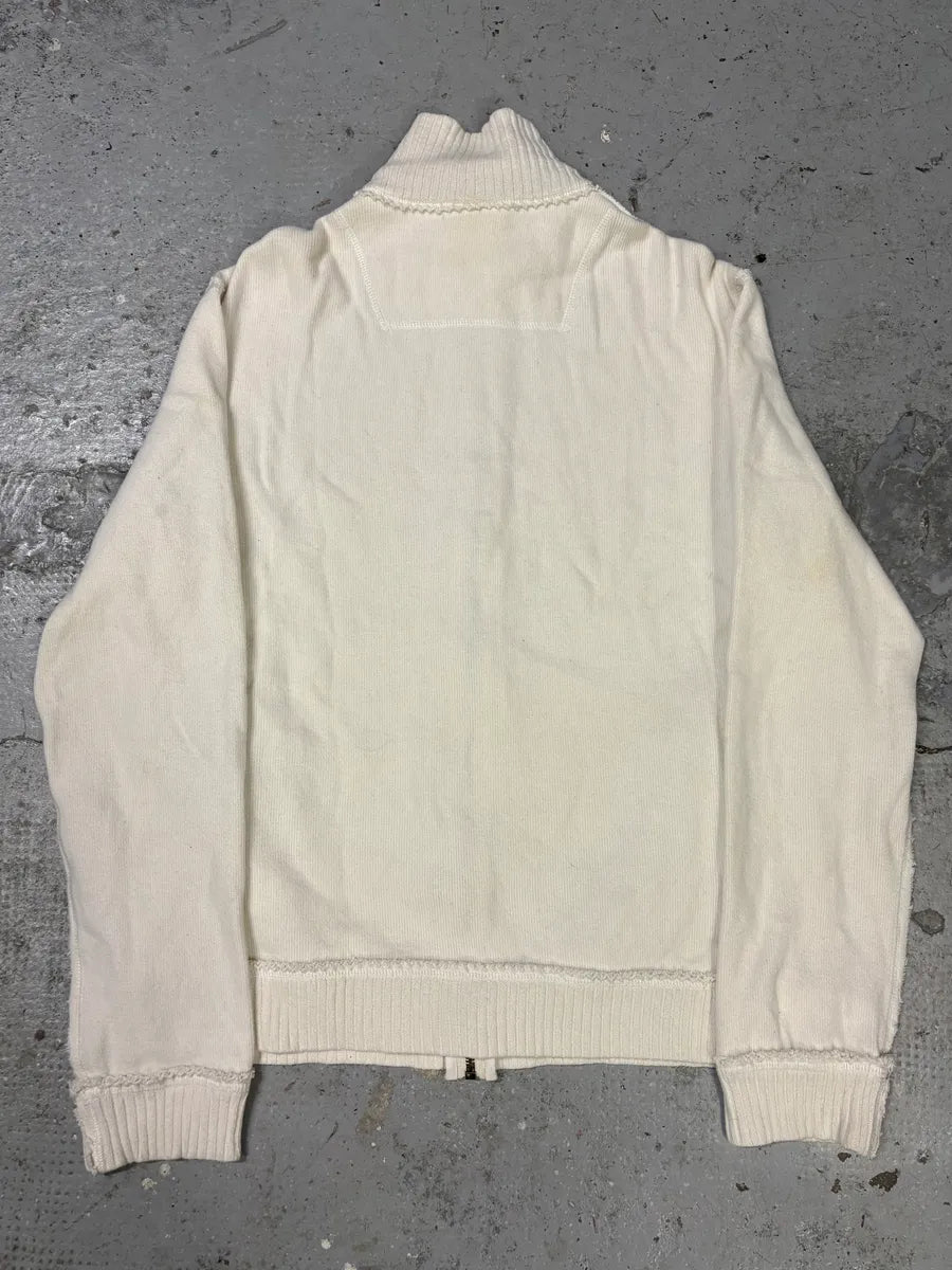 2000s Dolce & Gabbana White Zip-up Sweater XqeQCdd 5
