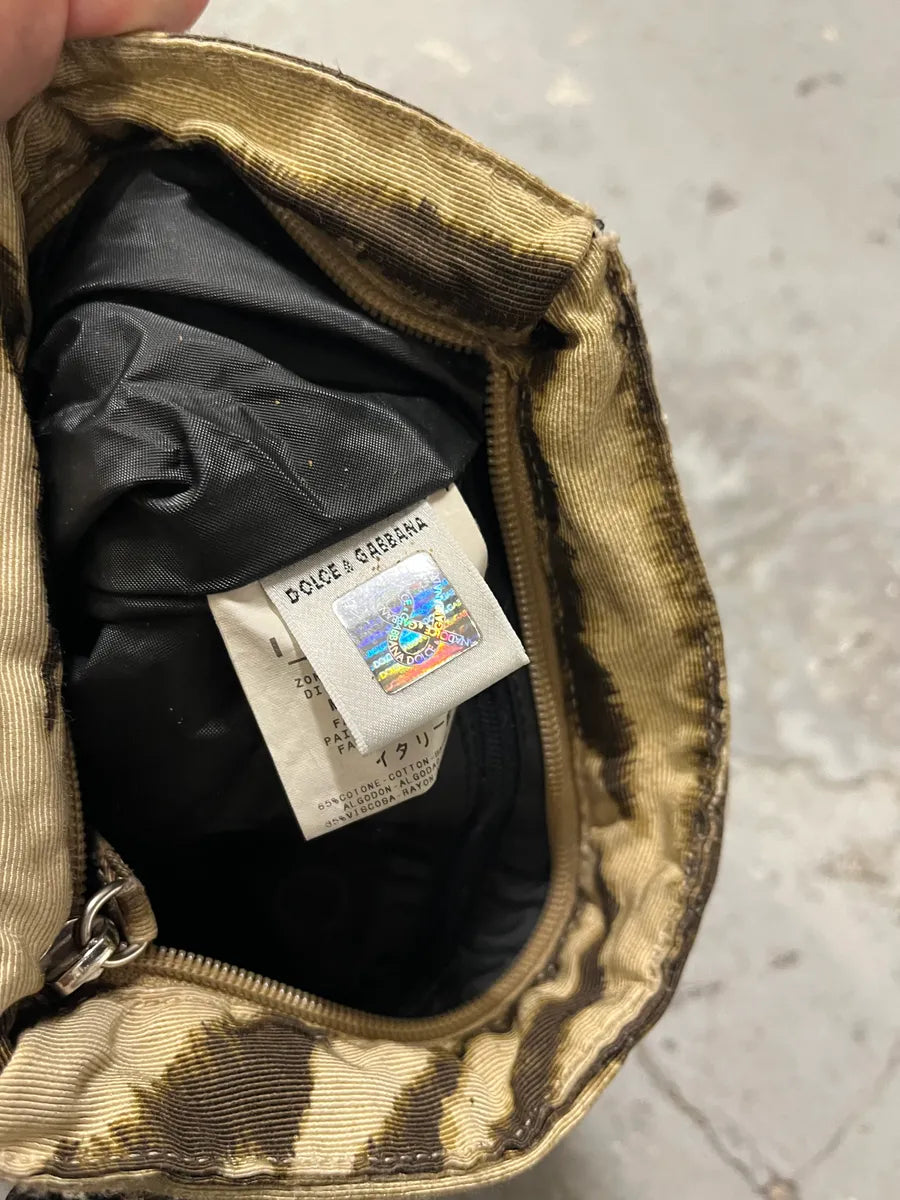 2000s Dolce & Gabbana Wild Zebra Cargo Shoulder Bag vhObesA 7