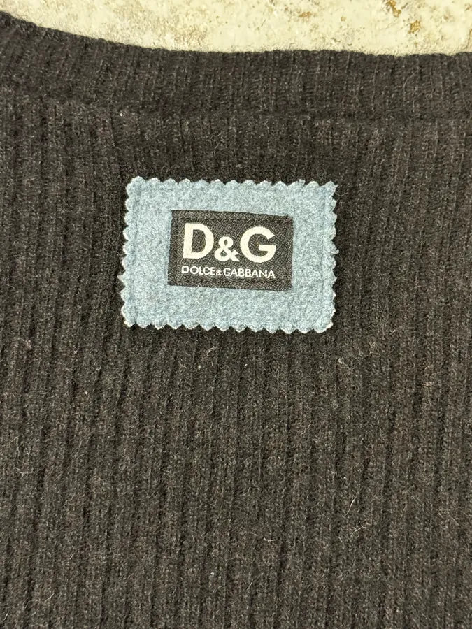 2000s Dolce & Gabbana Wool Black Sweater rVGPpNn 6