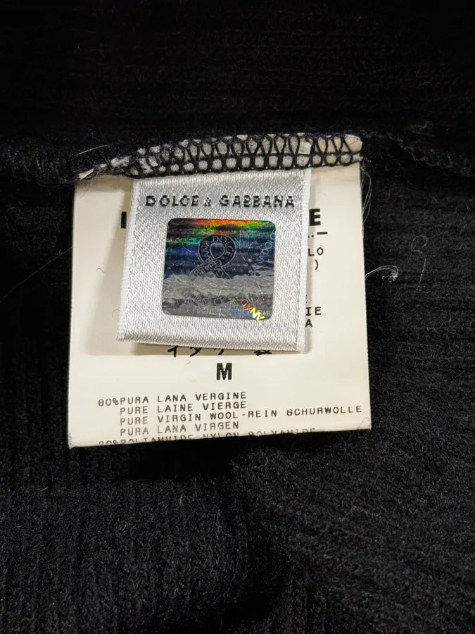 2000s Dolce & Gabbana Wool Black Sweater rVGPpNn 8