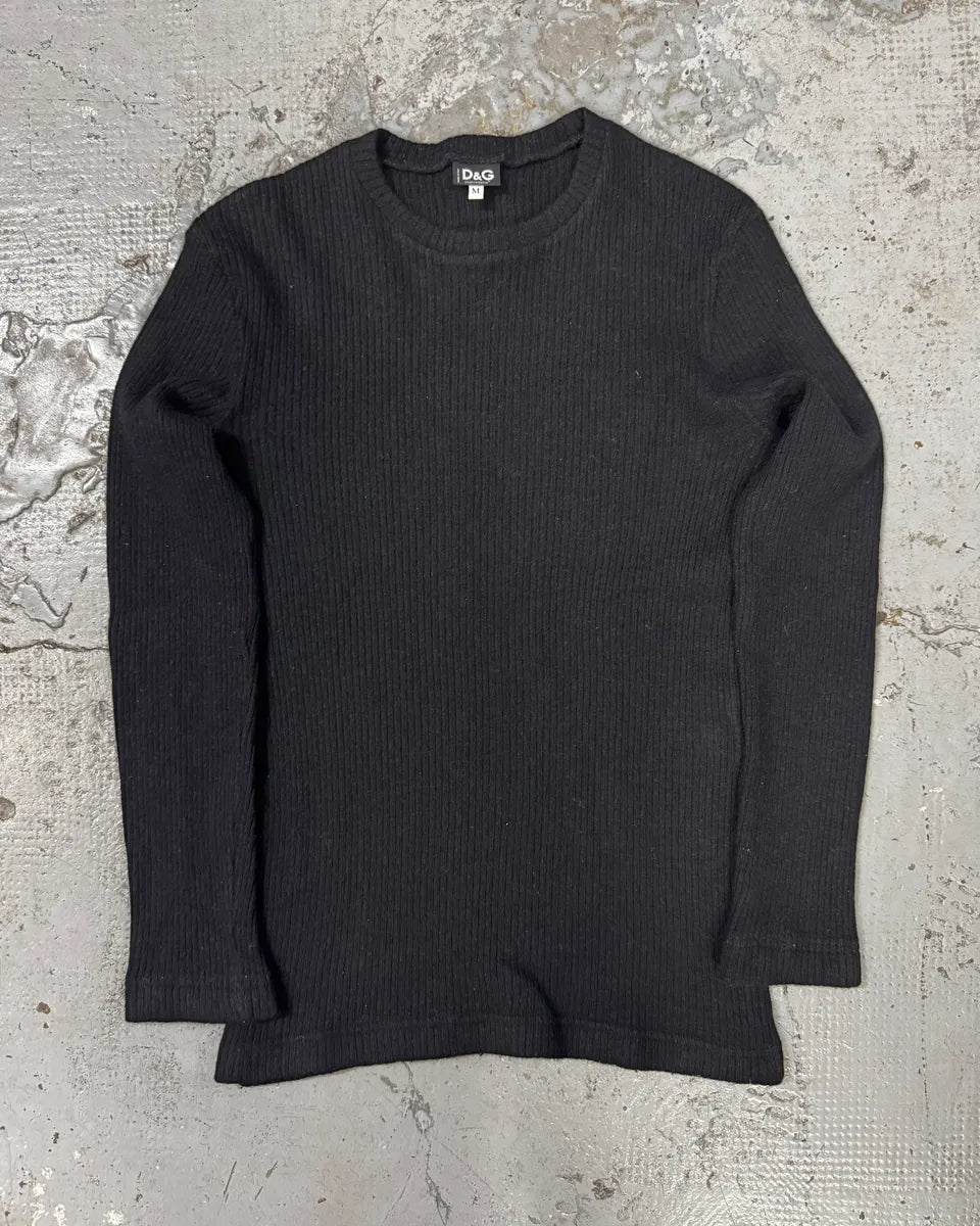 2000s Dolce & Gabbana Wool Black Sweater rVGPpNn 0