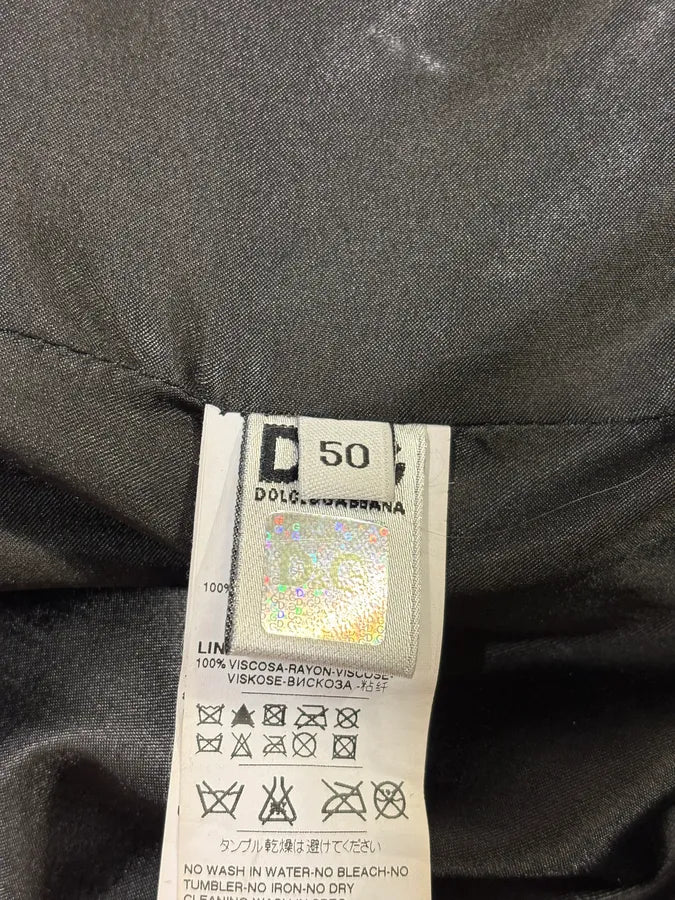 2000s Dolce & Gabbana Zip Black Leather Jacket eumpYqO 10