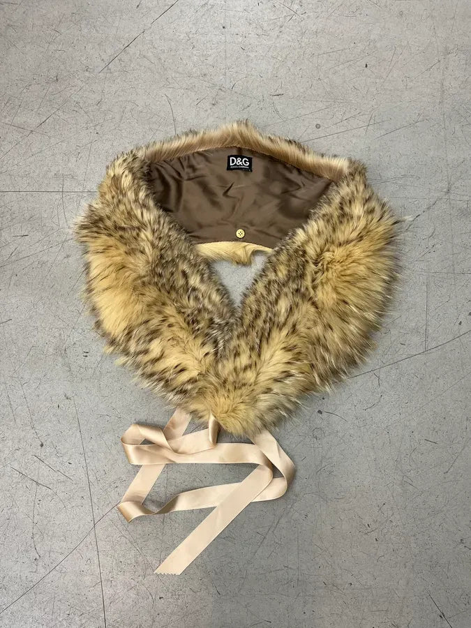 2000s Dolce & Gabbana Beige Fur Scarf  BDnHCWU 1