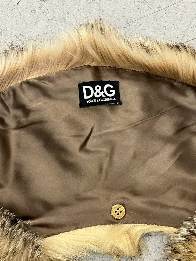 2000s Dolce & Gabbana Beige Fur Scarf  BDnHCWU 4