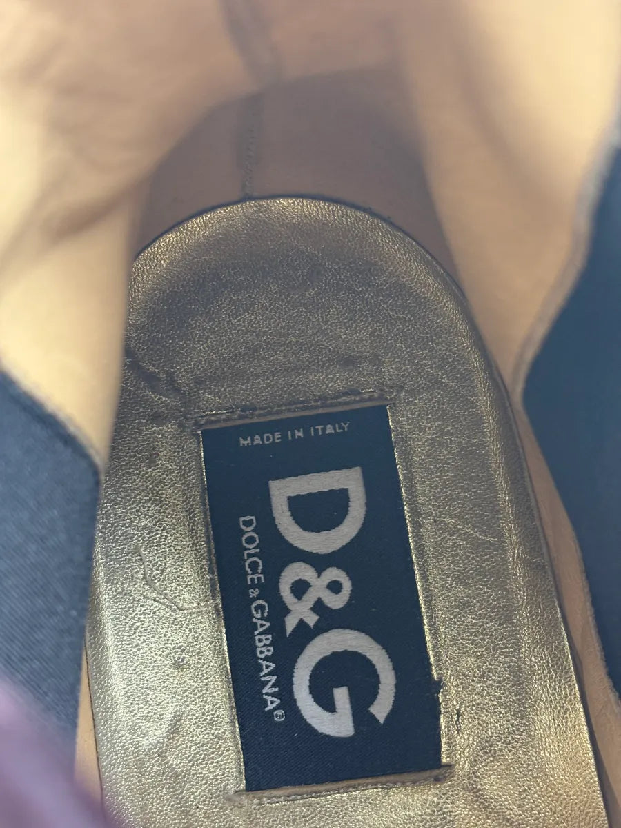 2000s Dolce & Gabbana Burgundy Pony Hair Chelsea Boots GmASqpw 8