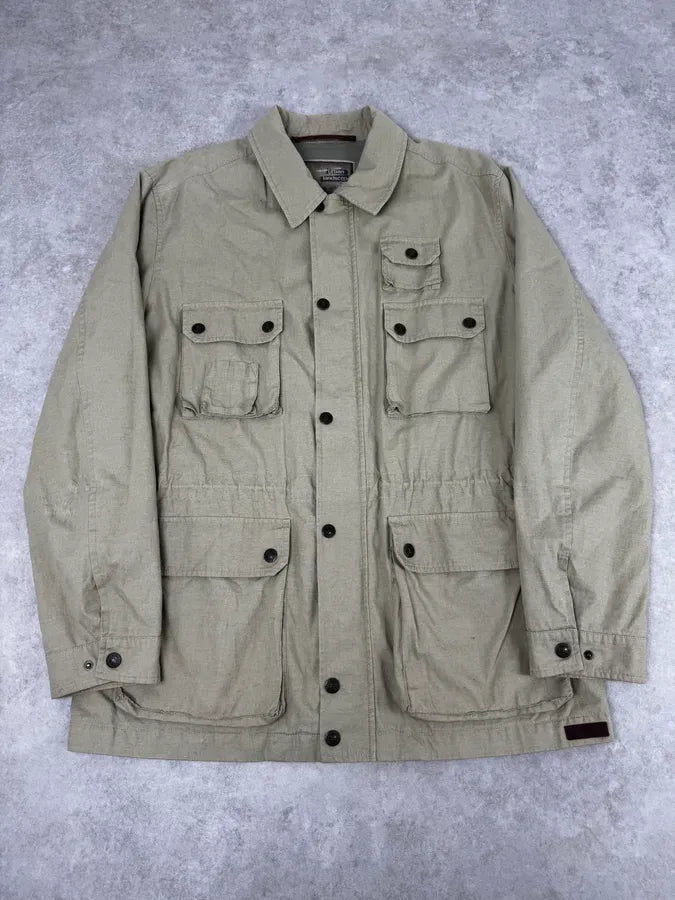 2000s Dolce & Gabbana Buttoned Multi-Pocket Beige Jacket dsxdjIX 0