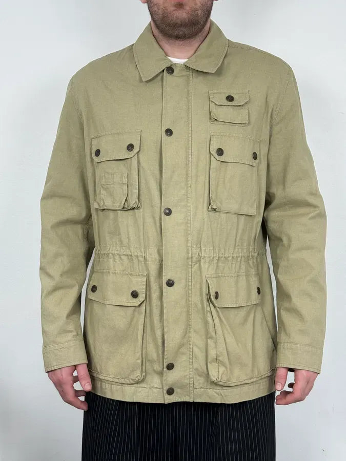 2000s Dolce & Gabbana Buttoned Multi-Pocket Beige Jacket dsxdjIX 1