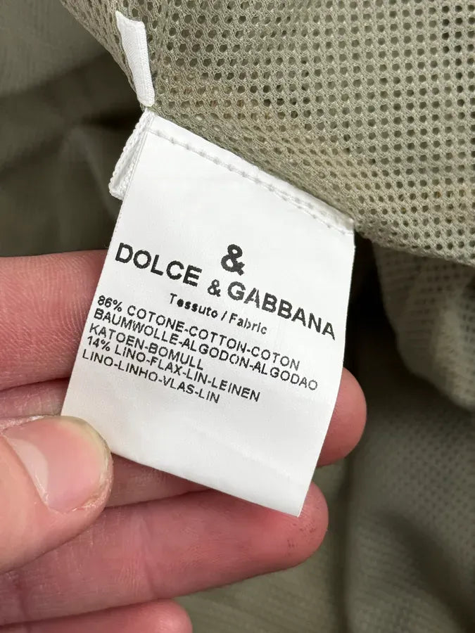 2000s Dolce & Gabbana Buttoned Multi-Pocket Beige Jacket dsxdjIX 14