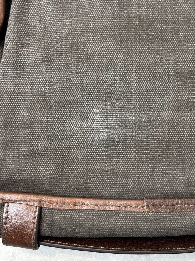 2000s Dolce Gabbana Canvas Leather Studded Shoulder bag  YAFcdVJ 10