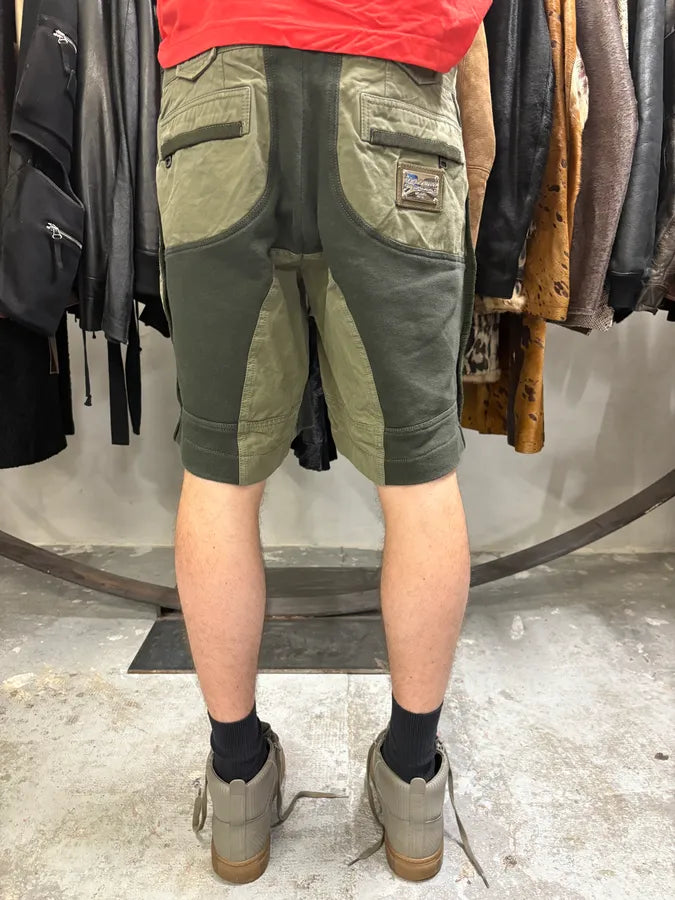 2000s Dolce Gabbana Green Hybrid Shorts  (M) LngYiss 2