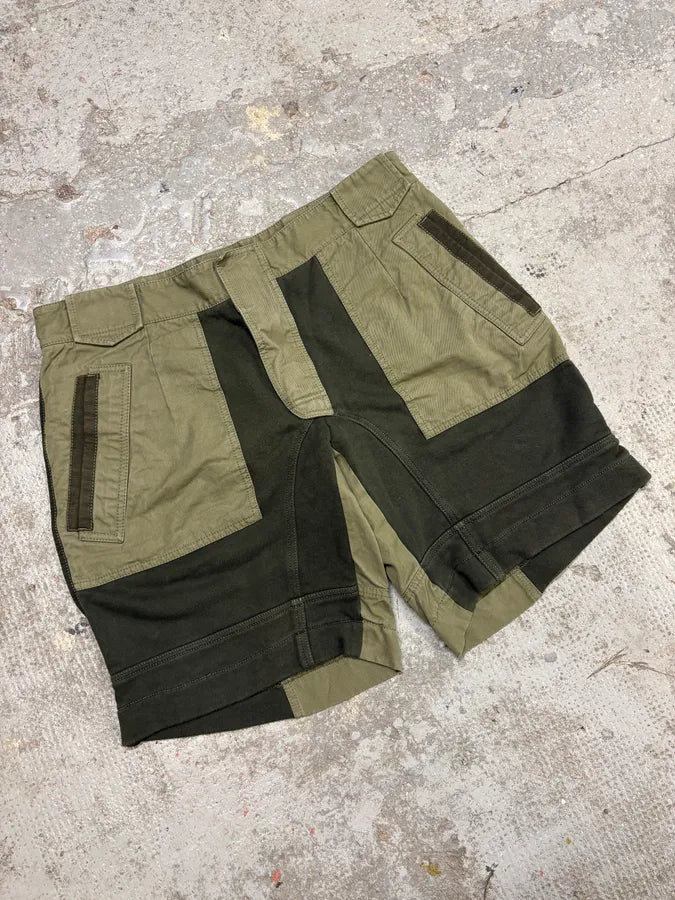 2000s Dolce Gabbana Green Hybrid Shorts  (M) LngYiss 3