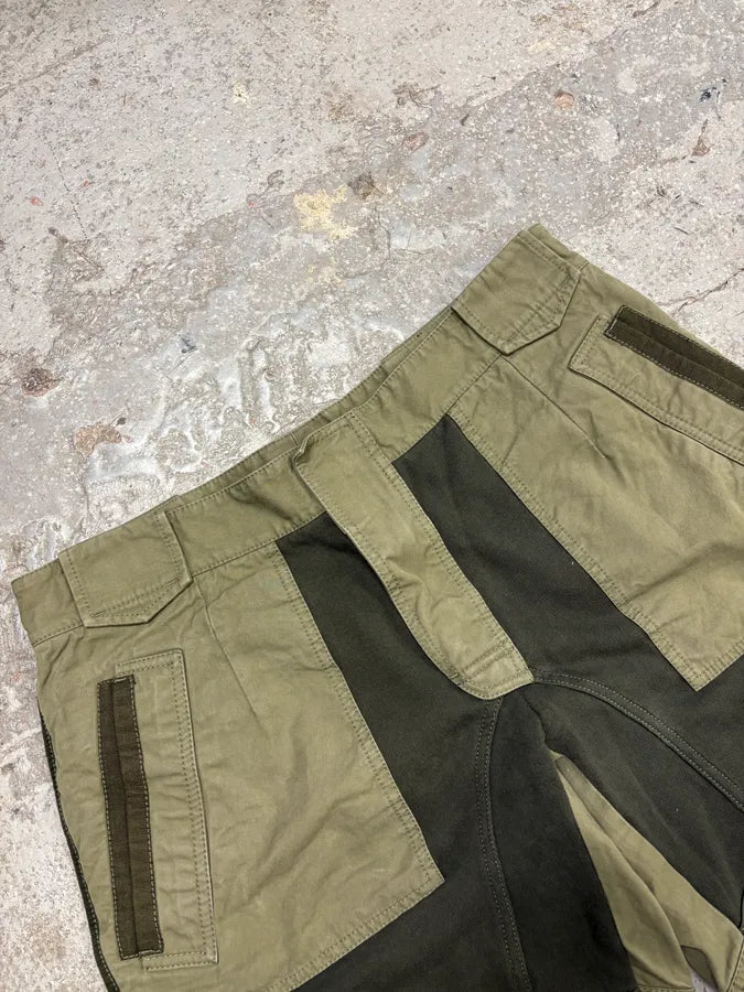 2000s Dolce Gabbana Green Hybrid Shorts  (M) LngYiss 4