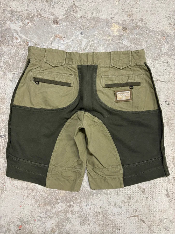 2000s Dolce Gabbana Green Hybrid Shorts  (M) LngYiss 5