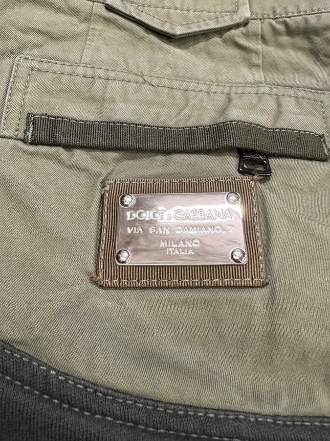 2000s Dolce Gabbana Green Hybrid Shorts  (M) LngYiss 7