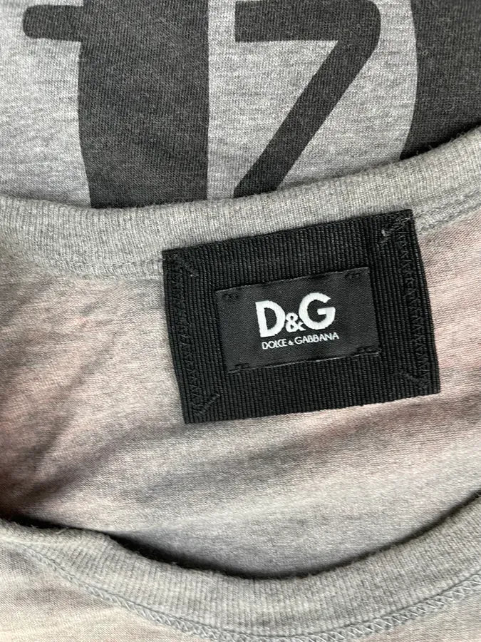2000s Dolce & Gabbana Grey Lion Kenia Pleasure T-Shirt vtOSGPd 9