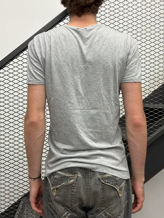 2000s Dolce & Gabbana Grey Tyson V-Neck T-Shirt nszmWPc 2