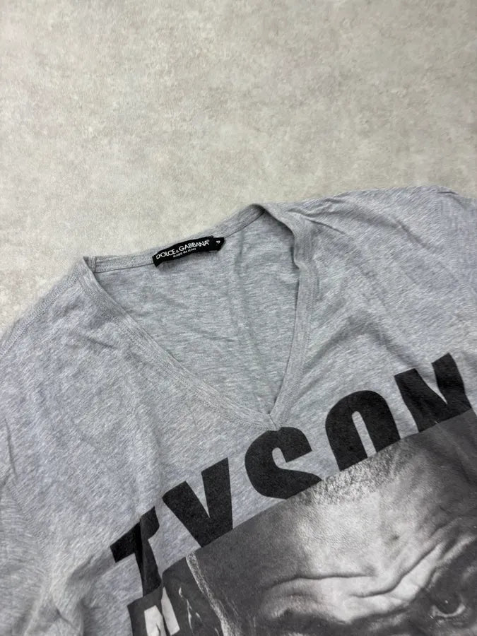 2000s Dolce & Gabbana Grey Tyson V-Neck T-Shirt nszmWPc 4