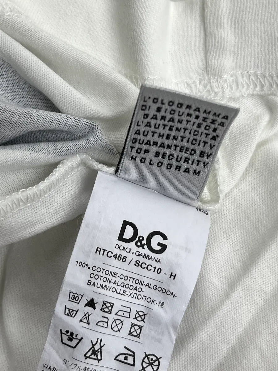 2000s Dolce & Gabbana Navy "Good" Graphic T-Shirt uRxqyPD 10