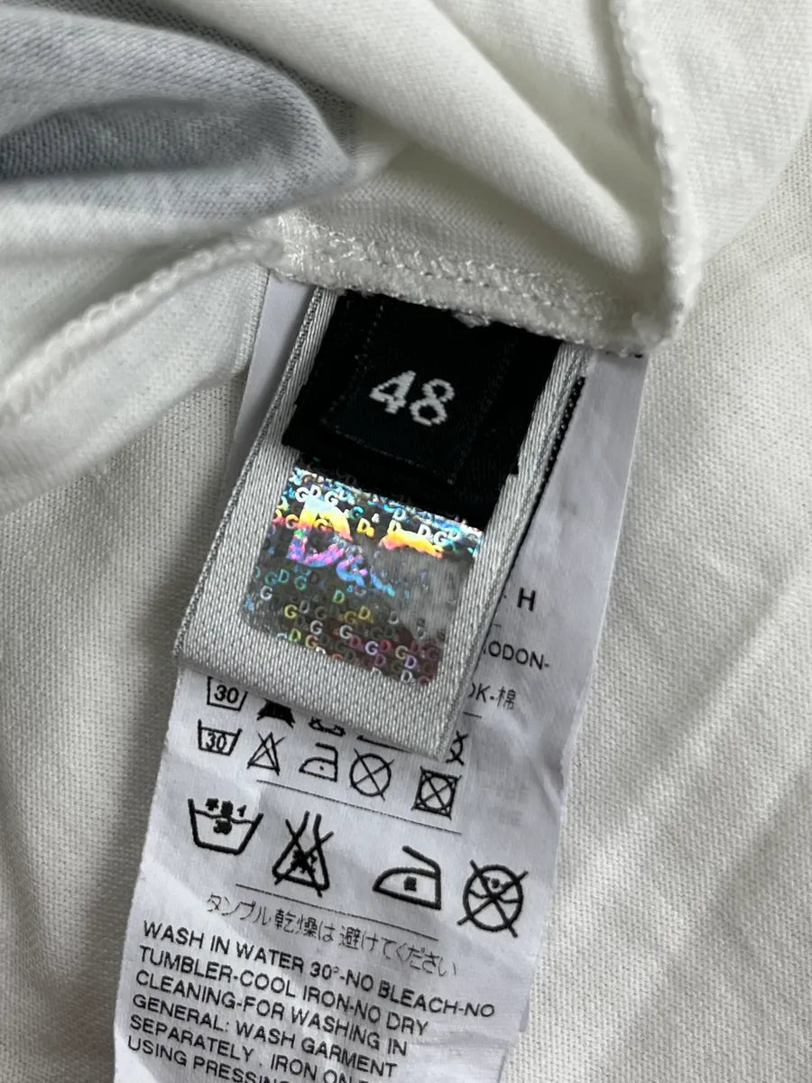 2000s Dolce & Gabbana Navy "Good" Graphic T-Shirt uRxqyPD 9
