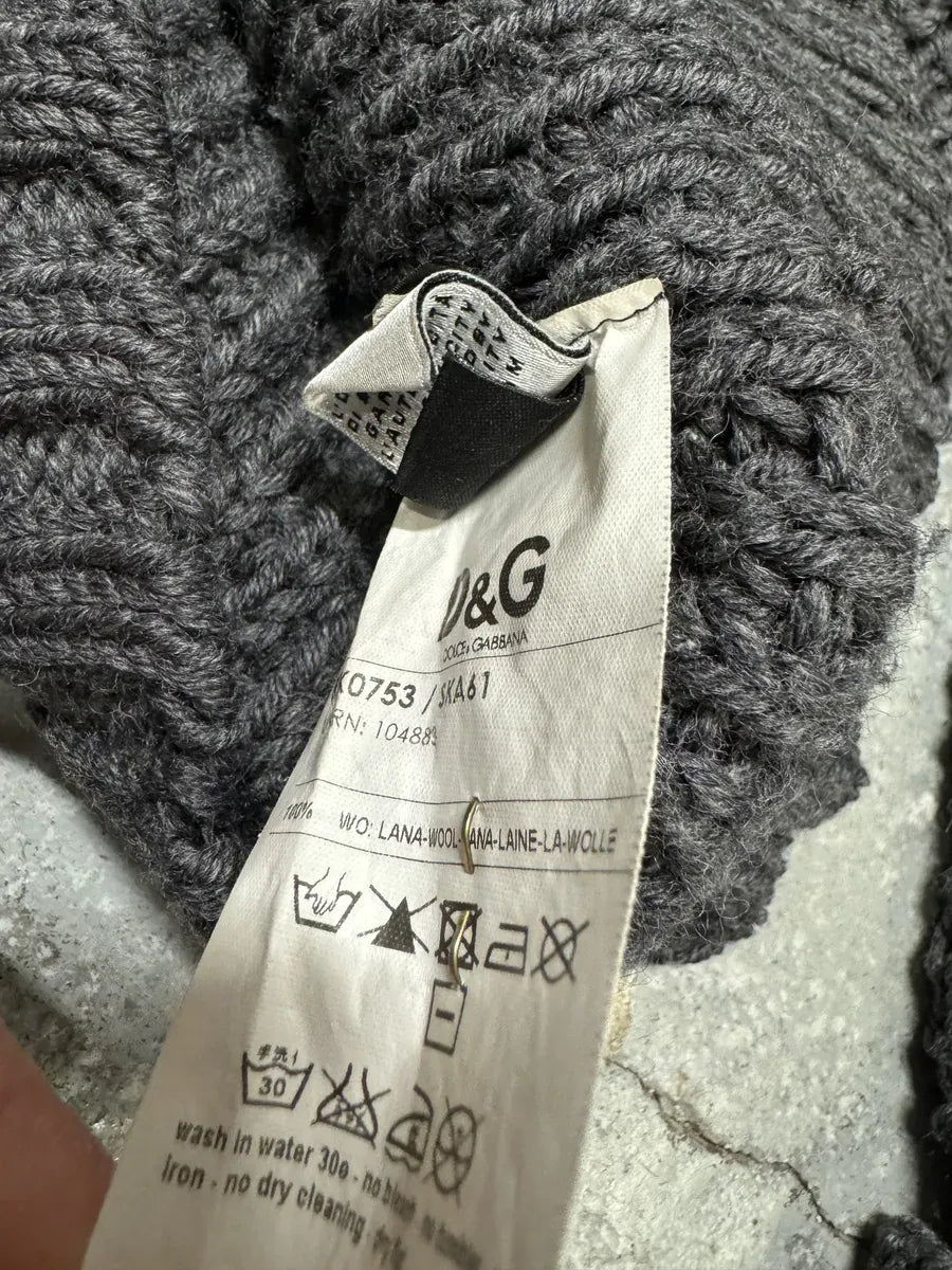 2000s Dolce & Gabbana Quilted Wool Buttoned Sweater CtYydSy 5
