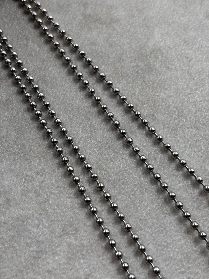 2000s Dolce & Gabbana Silver Metal Heart Dog Tag Necklace IEdvQYu 8
