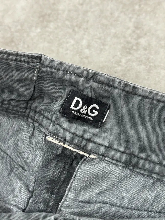 2000s Dolce & Gabbana Slim Technical Grey Denim Jeans DOOuHRv 11