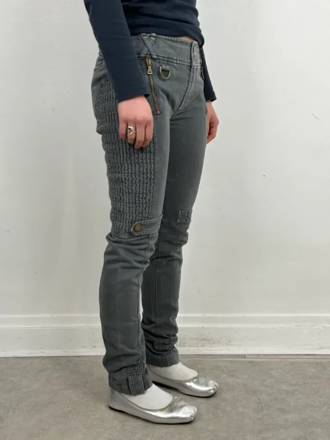 2000s Dolce & Gabbana Slim Technical Grey Denim Jeans DOOuHRv 2