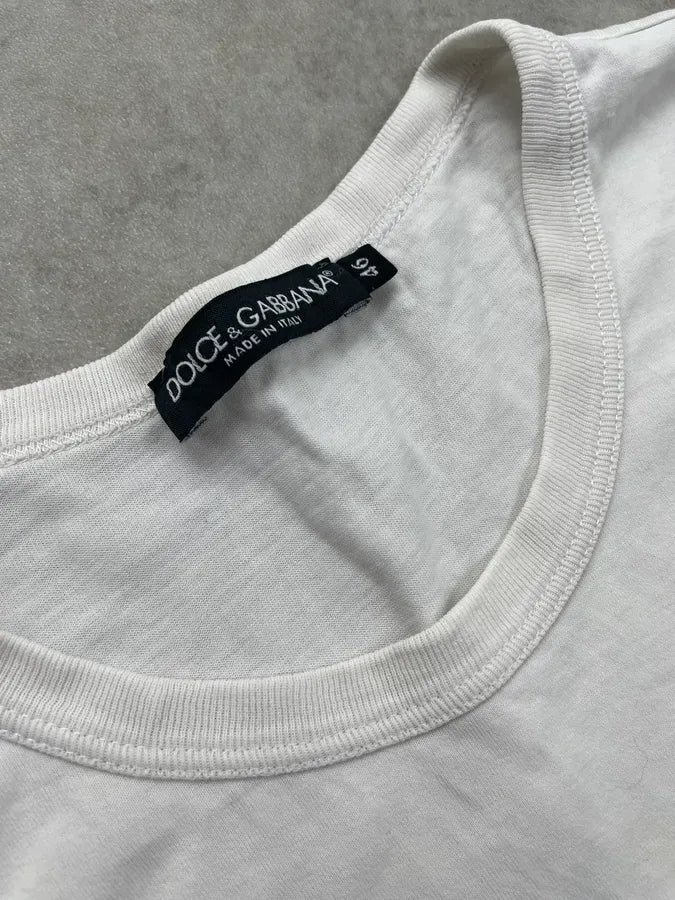2000s Dolce & Gabbana White Monica Bellucci T-Shirt tJVTvCi 6