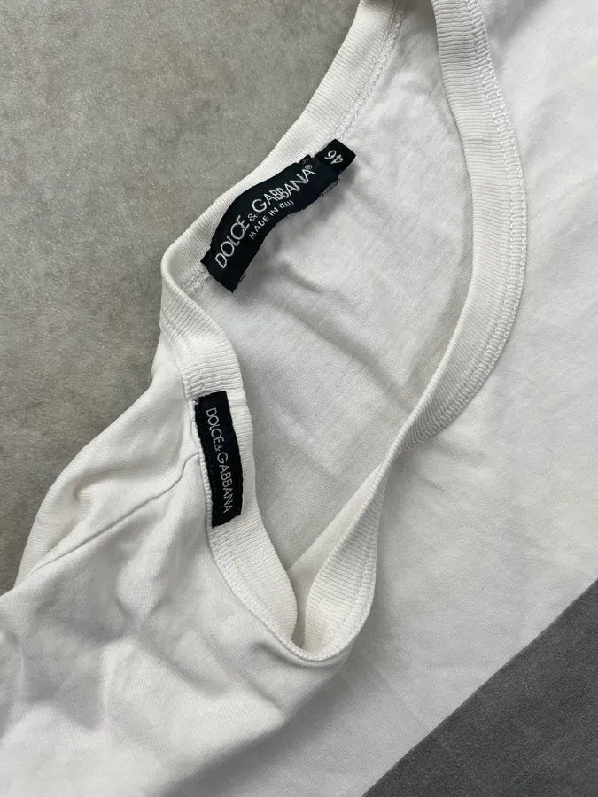 2000s Dolce & Gabbana White Monica Bellucci T-Shirt tJVTvCi 7